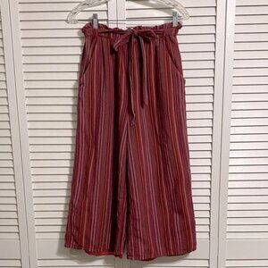 American Eagle Red Stripe Flowly Pants